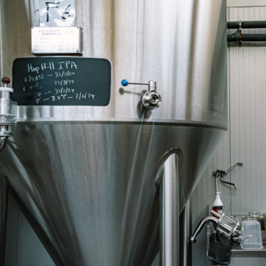 Conditioning tank at Hilltop Brewery © Hilltop Brewery