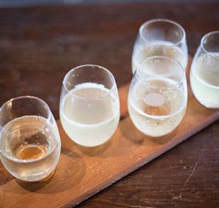 Glasses of Cider or Perry; ©2016, Bill Bradshaw Photography