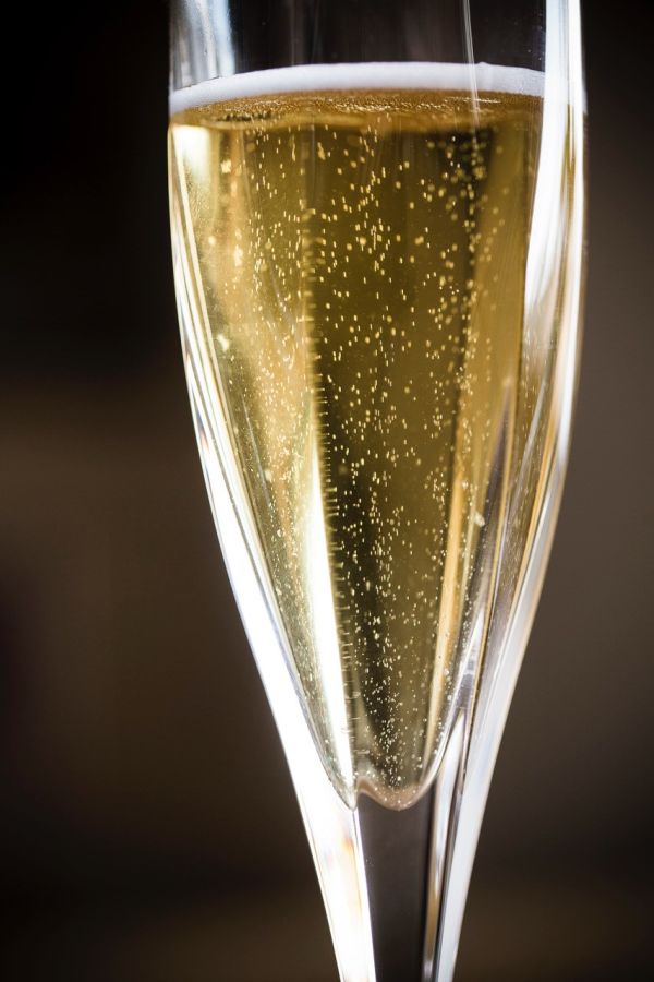 Photo of a flute of cider taken by Bill Bradshaw