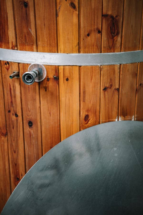 Photo of a wooden bit of brewery equipment © Hilltop Brewery