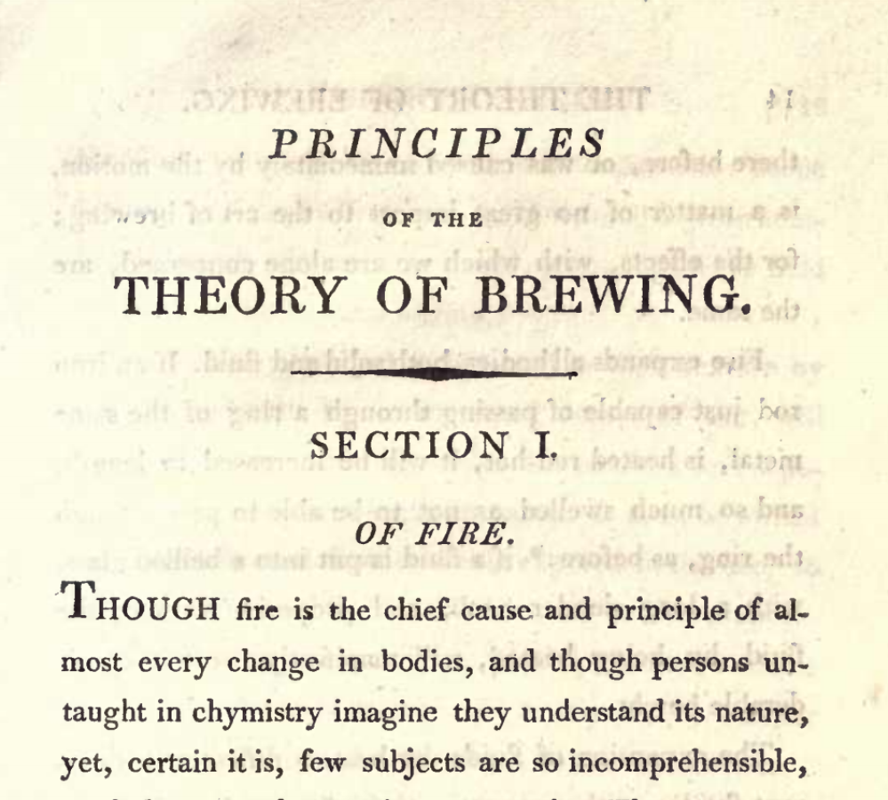 Principle of the Theory of Brewing book cutout